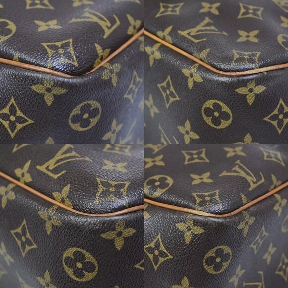 LOUIS VUITTON LV Logo Deauville Hand Bag Monogram Leather Brown - Picture 11 of 16